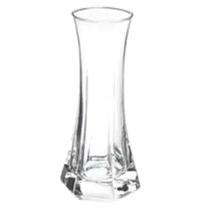 Modern Tall Vasos Casa Cantina Vaso De Flor Para Decoração De Mesa De Vidro Claro Projetos Lindo Vaso De Mesa Geométrico Ano Novo