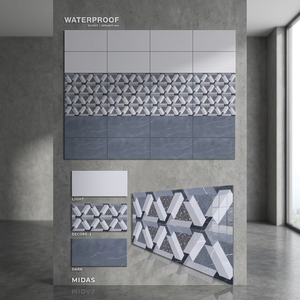 Carreaux muraux en porcelaine super brillants 300x600mm, céramique numérique émaillée 12x24 pour usage extérieur et salle de bain, prix des carreaux muraux en céramique - Product Image 2