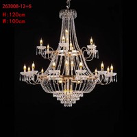 Lustre LED en métal de luxe léger, moderne et minimaliste, écologique, avec télécommande, pour la décoration de mariages et de villas