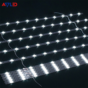 ไฟ LED แบบแท่ง SMD3030 12V โปรไฟล์อะลูมิเนียม แถบไฟ LED แบบ Backlit Lattice Shutter กำลังไฟ 12W สำหรับกล่องไฟผ้าบางพิเศษ - Product Image 1