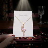 Nouveau Collier Papillon en Acier Inoxydable Plaqué Or avec Zircon, Design de Niche Luxe Léger et Polyvalent, Chaîne de Clavicule Exquise 2026