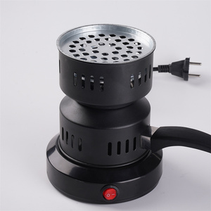 Allume-charbon électrique portable 220V 500W noir avec <span class=keywords><strong>plaque</strong></span> chauffante à spirale et logo personnalisé - Product Image 3