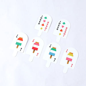 ไพ่พิมพ์ลายไอศกรีมสีสันสดใส งานพิมพ์ตามสั่ง สำหรับเล่นไพ่โป๊กเกอร์แบบกลุ่ม ลดราคาพิเศษ - Product Image 1