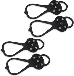 Crampons de traction à crampons antidérapants Crampons de traction à pied Poignées de neige à <span class=keywords><strong>glace</strong></span> durables <span class=keywords><strong>pour</strong></span> chaussures, botte avec 5 crampons en acier <span class=keywords><strong>Crampon</strong></span> - Product Image 1