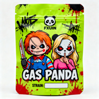 Sachets Mylar personnalisés imprimés en forme mini, 1g, 3.5g, 7g, 14g, 28g, résistants aux enfants, anti-odeur, toucher doux, style Cali, pochettes d'emballage