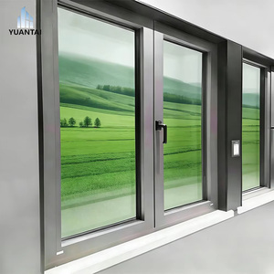 Finestra a Battente in <span class=keywords><strong>PVC</strong></span> di Alta Qualità Yuantai, Stile Moderno, Insonorizzata, con Rete in Acciaio Inox, Telaio in <span class=keywords><strong>PVC</strong></span> per Casa - Product Image 1