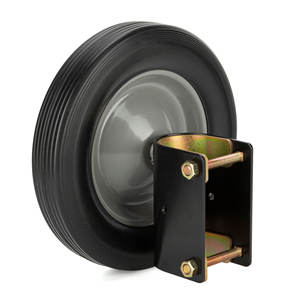 SANKINS 8 "<span class=keywords><strong>roulette</strong></span> de porte en caoutchouc robuste porte aide Support roue montage latéral pour porte battante métal Tube clôture chaîne lien - Product Image 1