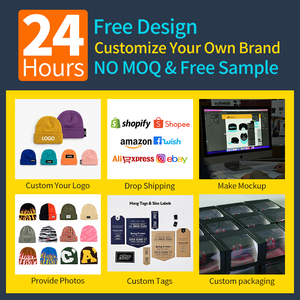 Nueva moda diseño a rayas sombrero de punto mujeres niñas Otoño Invierno lindo gato orejas Beanie sombreros personalizado hecho a mano Beanie con orejas - Product Image 4