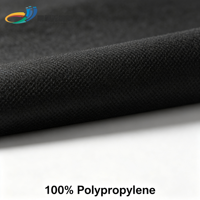 Tissu non tissé en PP noir thermocollé pour doublure de canapé, revêtement inférieur de chaise et protection anti-poussière pour meubles