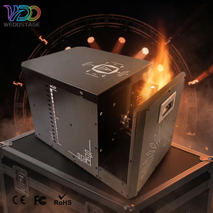 Nouvelle Machine à Flammes Scéniques Métallique 320W à Télécommande, Effet <span class=keywords><strong>Jet</strong></span> de Flamme à Tête Unique, DMX512, Tête Mobile Dynamique, Pyrotechnie de Scène pour Fêtes en Extérieur - Product Image 1