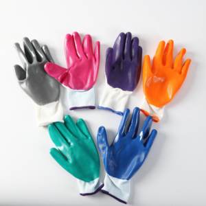 4Safety Best Selling 13 Gauge Polyester Liner <strong>Nitrile</strong> Coated Working Safety <strong>Glove</strong> Anti-slip - Product Image 6
