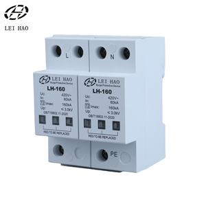 LeiHao AC Surge Protective Device T2 80kA-160kA 420V 2P Solar PV <strong>Lightning</strong> Protection for Solar System Surge Protector <strong>Arrester</strong> - Product Image 1