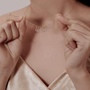 <span class=keywords><strong>Lovestory</strong></span> B4529 Colgante Clásico Infantil de Oro Real de 9k con Letra Inicial de la A a la Z y Circonita, Certificado NGTC, para Collar, Regalo - Product Image 4