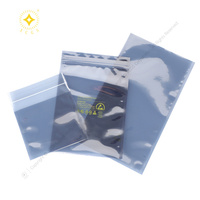 Sac d'emballage ESD à vente chaude, sac à ouverture supérieure, sac en plastique à fermeture éclair, sac de protection antistatique pour produits électrostatiques
