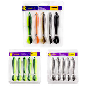 5 couleurs leurre <span class=keywords><strong>de</strong></span> pêche souple ensemble d'appâts artificiels Loach Gel <span class=keywords><strong>de</strong></span> silice appât Options <span class=keywords><strong>de</strong></span> couleur Rock Golden Ocean Beach - Product Image 4