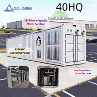   Conteneur de centre de données à refroidissement liquide certifié 40HQ pour 336 unités Antminer S21 S19 XP