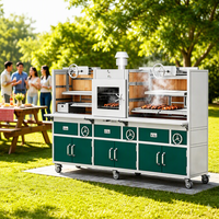 Grill Santa Maria multifonctionnel de 2 mm d'épaisseur, grand modèle pour l'extérieur, en bois, commercial, parrilla, barbecue au charbon de bois, grill argentin