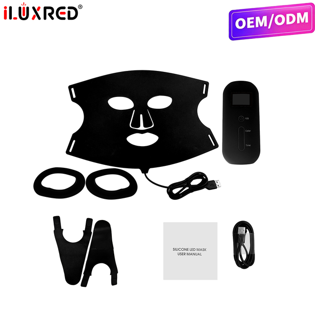 ILUXRED 108 LEDS Led Face Neck Skincare Mask Portable Silicone Light Therapy Device Professional