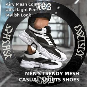 Chaussures de sport décontractées tendance pour hommes 2026 – Nouveauté toutes saisons, légères, respirantes, doublure en coton, style marche, à la mode - Product Image 2