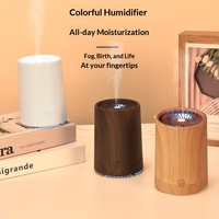 Diffuseur d'aromathérapie en bois de style nouveau, humidificateur ultrasonique USB pour la maison et la voiture, brumisation automatique, faible bruit