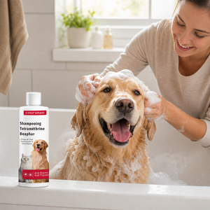 Shampoo <span class=keywords><strong>anti</strong></span>-<span class=keywords><strong>puces</strong></span> et <span class=keywords><strong>anti</strong></span>-tiques Zourunan pour chiens et chats, action nettoyante en profondeur, 200 ml, protection quotidienne, toilettage des animaux, marque privée - Product Image 2