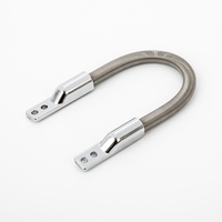Protector de Cable Flexible de Acero Inoxidable para Puertas, con Extremos de Aleación de Zinc, para Cableado Doméstico, Venta al Por Mayor