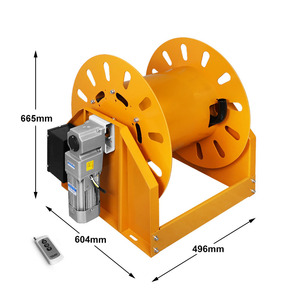 Carrete de manguera de combustible automático eléctrico Cavitt de 1.5 pulgadas de acero al carbono amarillo, equipo estándar para petróleo, precio de fábrica, Zhejiang, 1 año de garantía - Product Image 1