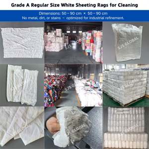 Trapos Blancos Sin Pelusa para Pintores, 10 kg, Paños de Limpieza Blancos 100% Algodón para Limpieza Industrial - Product Image 5