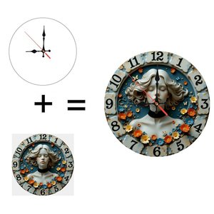 <span class=keywords><strong>Horloge</strong></span> murale en bois de 10 pouces en forme de table de billard avec des chiffres de boules colorées - Product Image 1