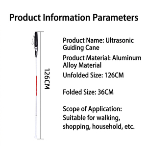 Bastón Inteligente Ultrasónico DF901 con Alerta de Voz y Evitación de Obstáculos para Ciegos - Product Image 1