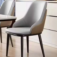 Chaise de salle à manger de luxe nordique, chaise de dossier moderne, chaise de salle à manger minimaliste italienne, tabouret de dossier de salle à manger familiale