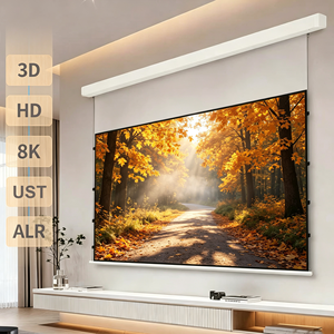 Fournisseur d'écran de projection <span class=keywords><strong>motorisé</strong></span> en aluminium <span class=keywords><strong>pour</strong></span> <span class=keywords><strong>plafond</strong></span>, écran de projection rétractable <span class=keywords><strong>motorisé</strong></span> 100 120 pouces 16:9 HD ALR - Product Image 1