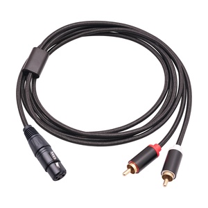 <span class=keywords><strong>สาย</strong></span>สัญญาณเสียง XLR ตัวเมียเป็นแบบ Dual <span class=keywords><strong>RCA</strong></span> ตัวผู้สามแกนแจ็กเก็ต<span class=keywords><strong>สาย</strong></span>เคเบิล Y-Splitter <span class=keywords><strong>AUX</strong></span> สำหรับเครื่องขยายเสียงและเครื่องผสม - Product Image 5
