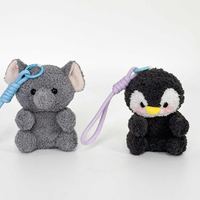 Porte-clés en peluche miniatures mignons - Mouton, chat, singe, koala, éléphant, pingouin en peluche kawaii
