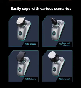 Rasoir électrique rechargeable pour hommes, étanche IPX6, avec écran LED, 5 lames, multifonctionnel pour usage domestique - Product Image 5