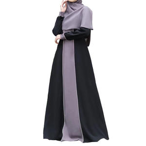 ชุดเดรสดูไบอาบายาของผู้หญิงแขนยาวสีสวยเพรียวบางสินค้ามาใหม่ - Product Image 4