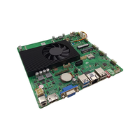 17cm X 17cm kelas industri Motherboard I3 4005U Realtek 8111H 1000M Lan 4 USB HD VGA LVDS tiga tampilan Mini ITX Motherboard