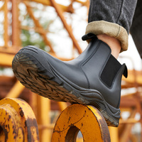 JM008 - Bottes de soudage et de mineur en cuir de vache avec semelle en PU, protection métatarsienne, embout en acier, protection contre la perforation, chaussures de soudeur OEM/ODM