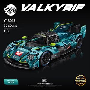 Blocs de construction F1 Aston Racing Car, boîte-cadeau de jouets de construction en ABS de 40 pièces - Product Image 6