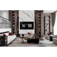 Revestimiento de Pared Impermeable de PVC con Panel 3D Blanco Carrara de 2600x540x3mm para Interiores, Apartamentos, Cocinas y Salas de Estar