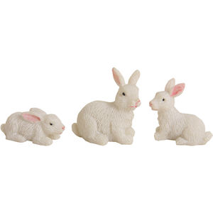 ZICOM Juego de 3 Accesorios para Belén, Conejitos, Figuras Navideñas, Juguete, Alemania, Altura Aprox. Número de modelo de 2.5 cm - Product Image 1