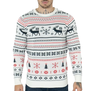 Pull en maille de luxe 2025 pour homme, coupe ajustée, infroissable, anti-rétrécissement, respirant, 100 % acrylique, confortable, haut de gamme automne/hiver - Product Image 1