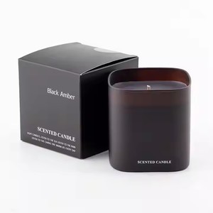 Decoraciones navideñas de lujo más vendidas Logotipo personalizado Patrón de animales Vela perfumada Velas de vidrio con mecha de algodón para Diwali - Product Image 6