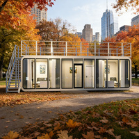 Solutions de maisons conteneurs préfabriquées de luxe, capsules spatiales, mini-maisons, cabines, maisons mobiles pour hôtels modulaires commerciaux, villas de villégiature