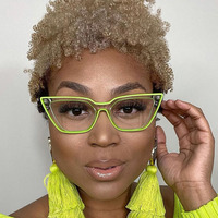 Lunettes carrées œil de chat bloquant la lumière bleue, nouvelle collection de lunettes rétro de styliste pour femmes lunettes optiques TR90 montures Gl