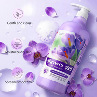 Gel Douche Exfoliant Éclaircissant 1380ml à la Niacinamide et aux Acides Aminés, Lavant Corporel au Squalane, Parfum Longue Durée