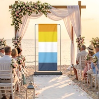 Décor de fond personnalisé avec motif Gay Aroace pour les séances de photos de célébration, les fêtes de festival et les événements intérieurs