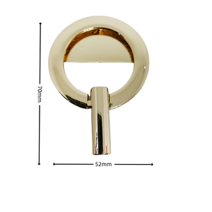 Accesorios de Hardware para bolso, cierre giratorio redondo dorado, bolso de mujer, cierre giratorio, hebillas de Clip de bloqueo giratorias decorativas - Product Image 2