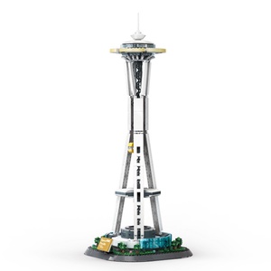 Juego de Bloques de Construcción del Space Needle de Seattle, Edificio Arquitectónico Icónico, Juguete Educativo para Entusiastas, Plástico ABS, Escala 1:1 - Product Image 2