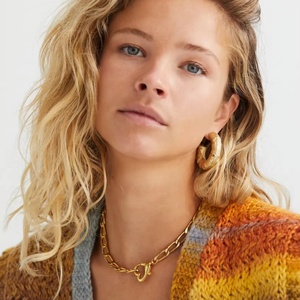 Cadenas de Acero Inoxidable 316L al por Mayor para la Fabricación de Joyería, Collar con Cierre de Corazón en Oro Sólido PVD de 18K para Mujer - Product Image 3